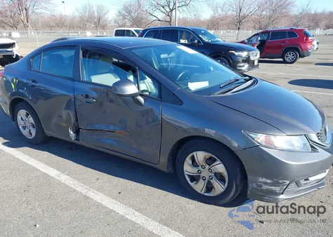 2013 Honda Civic Lx from USA, damaged, VIN 2HGFB2F5XDH544821